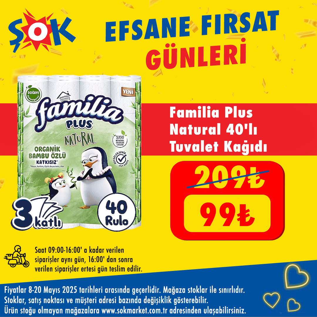 Familia Plus Natural Tuvalet Kağıdı